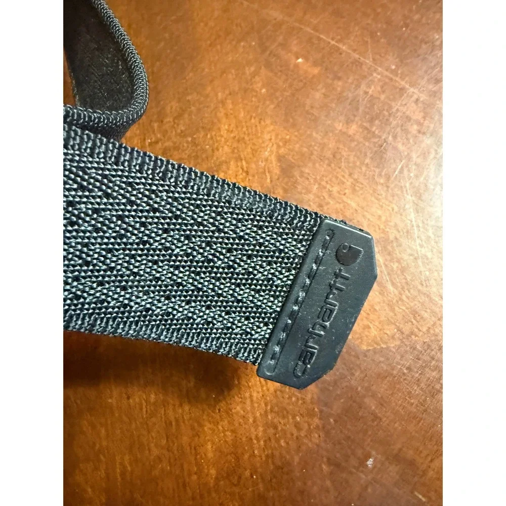 Carhartt Black Elastic Stretch Web Belt Rugged Flex Quick Release Buckle Work